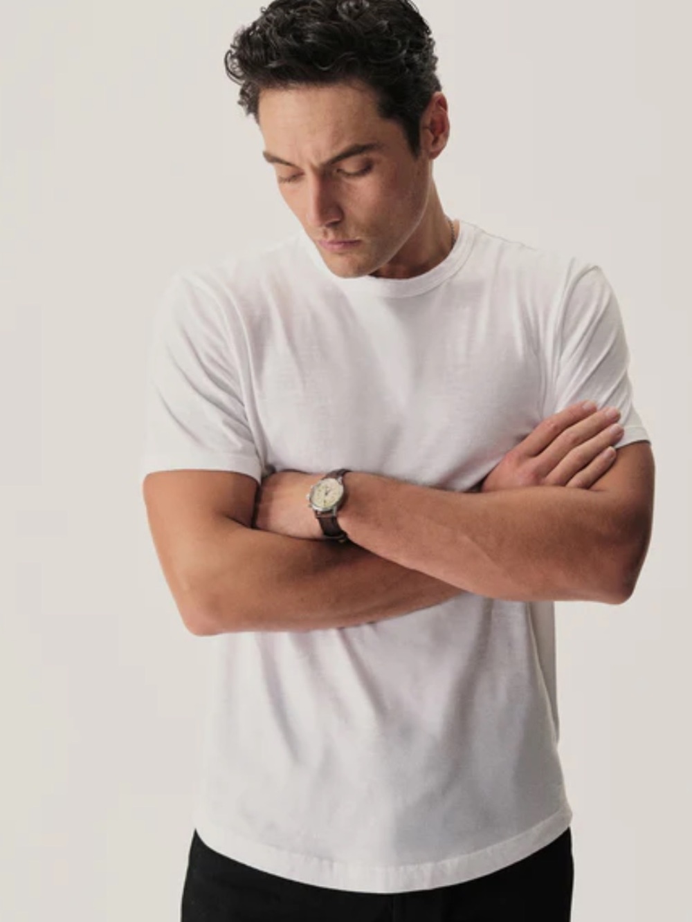 Buck Mason White Crewneck Short Sleeve Tee